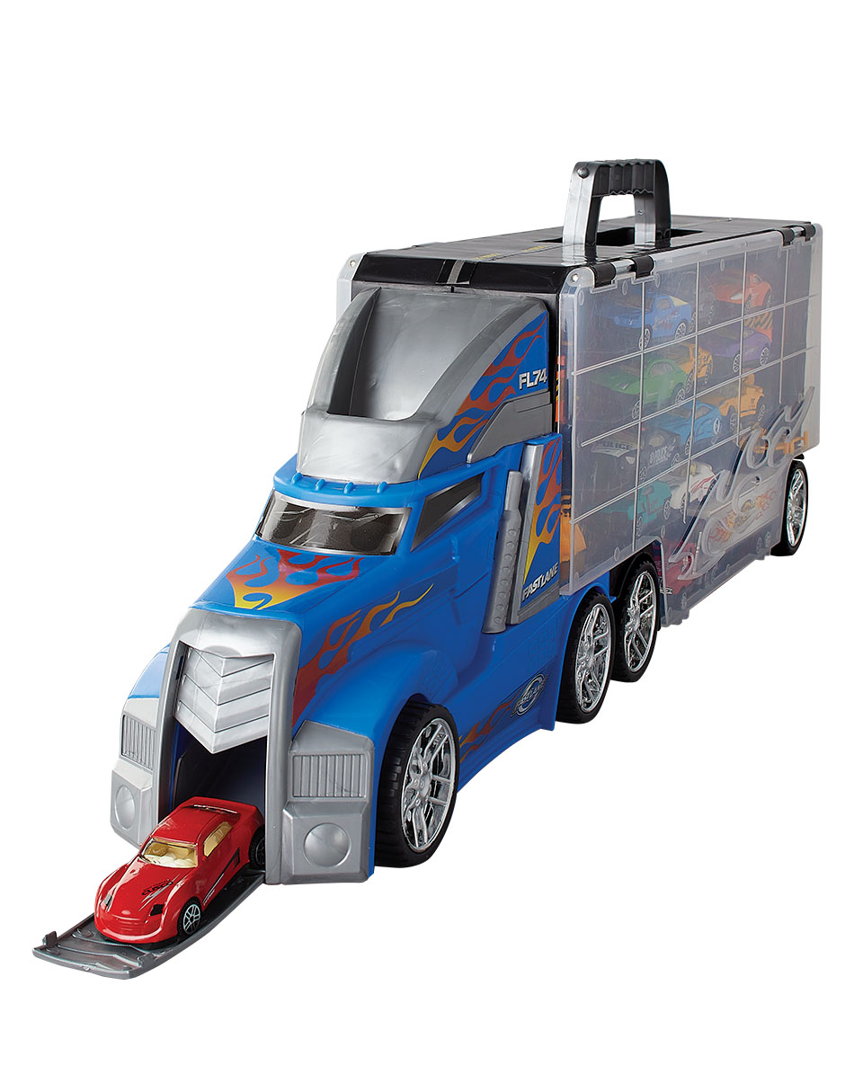 Set de vehículos Fast Lane truck carry case