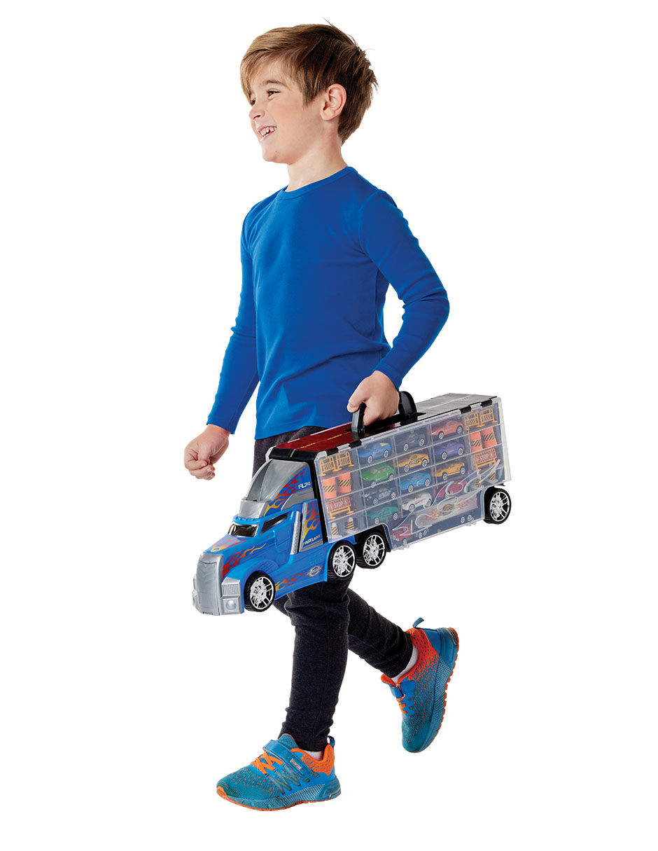 Set de vehículos truck carry case 4